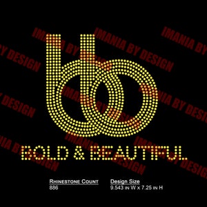 Bold & Beautiful  -  ss10 Rhinestone Template (SVG)