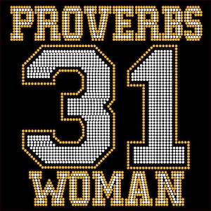 Proverbi 31 Donna (modello strass ss10)