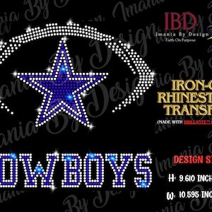 Sparkly DALLAS Iron-on BRILLANTE™ Rhinestone Transfer