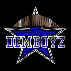 Dem Boyz Football (ss10) Modelo de strass DOWNLOAD DIGITAL