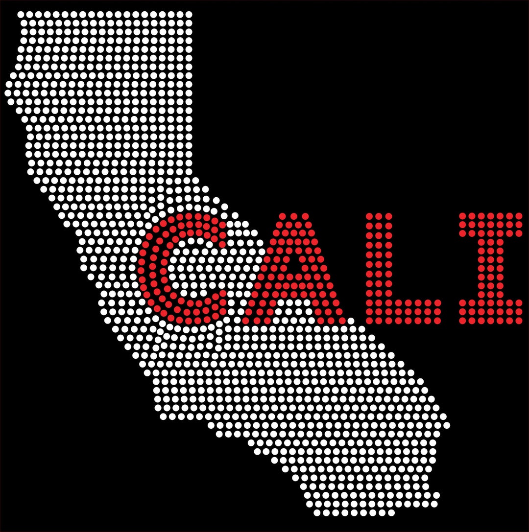 CALI - Ss10 Rhinestone Template (SVG) - Etsy