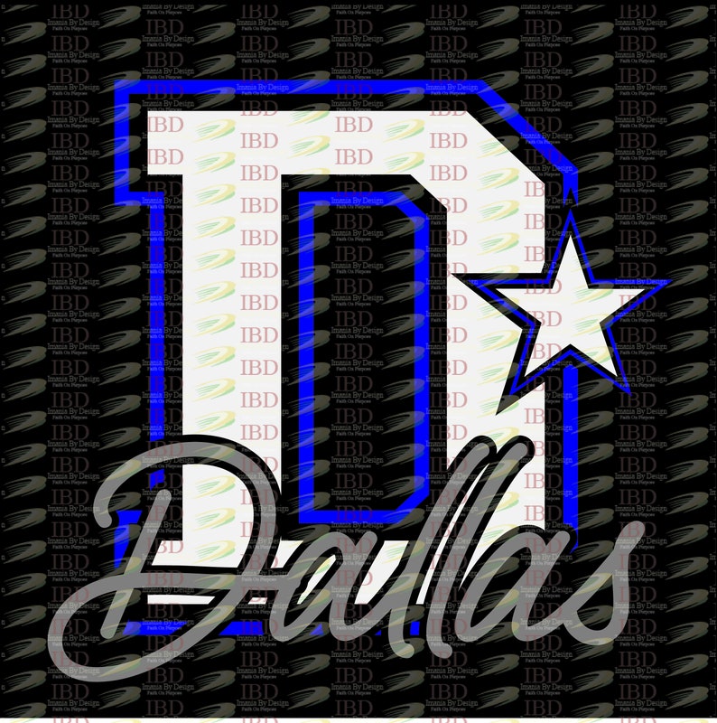 Dallas Texas D and Star (ai/svg/png/jpg) - Etsy