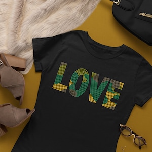 Camo Love Rhinestone Template ss10 (SVG)