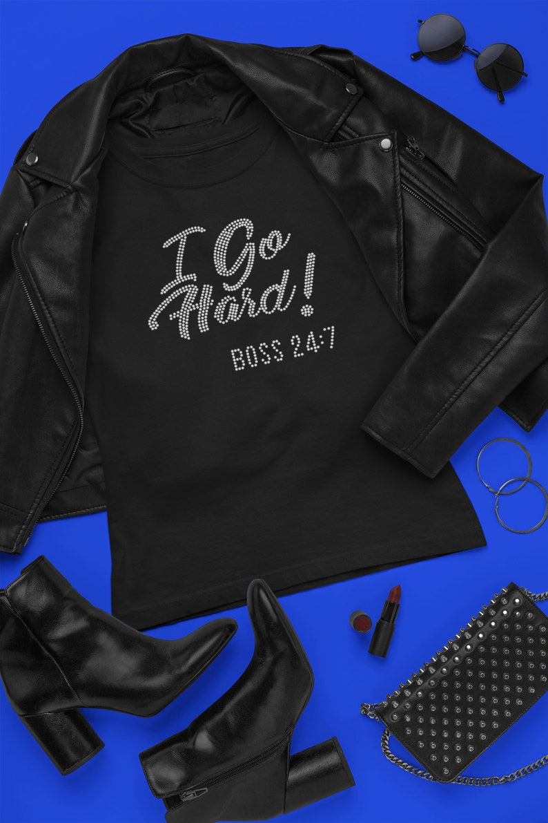 PRECUT Flock Template for Ss10 Rhinestones I Go Hard Etsy