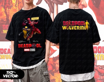 Deadpool en Wolverine T-shirt, Deadpool 3 film PNG, Deadpool Wolverine PNG, Deadpool & Wolverine PNG, Deadpool Wolverine, Wolverine