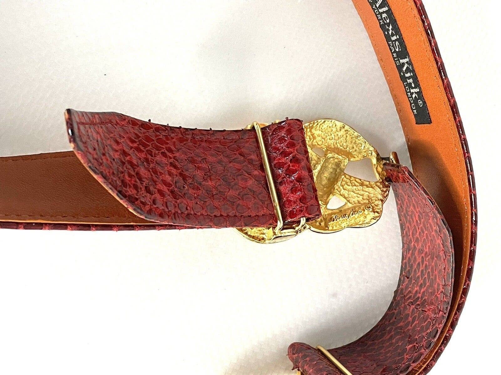 COPY - Alexis Kirk red leather belt with gold & silver front /adjustable.no fla… alexis kirk products for sale | eBay main image 4