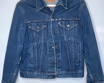 Sz. 50L | Vintage LEVI'S Model 71506-0216 Blue Denim Trucker Jean