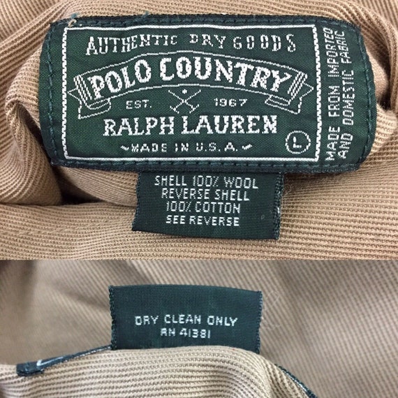 Ralph Lauren POLO COUNTRY Wool Canvas Reversible … - image 9