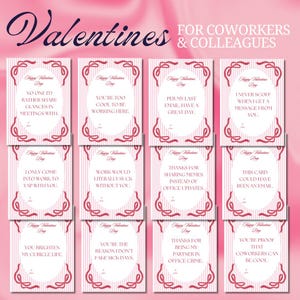 Carte de Saint-Valentin collègue, drôle de carte d'entreprise pour les employés, lot de cartes de Saint-Valentin imprimable, cadeaux modifiables pour la Saint-Valentin amis