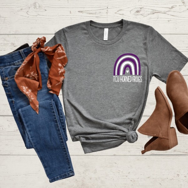 Texas Christian,Horned Frogs, Fort Worth Rainbow Tee