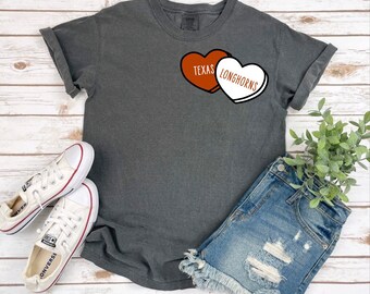 Conversation Hearts Longhorns Tee
