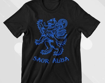 Saor Alba Scotland T-Shirt, Scottish Ancestry Tee, Medieval Rampant Lion, Celtic Heritage Scotland Lover Tee, Scotland's my DNA Unisex Shirt