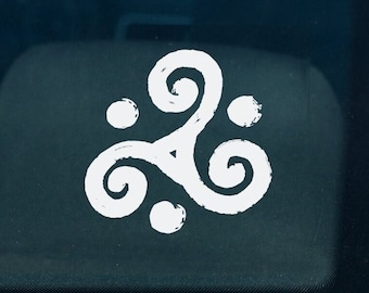 Celtic Glyph Vinyl Decal, Pictish Gaelic Knots Vehicle Sticker, Celtic Mythology, Druidry Glyph, Celts Druidry, Ancient Pagan Glyph Decal