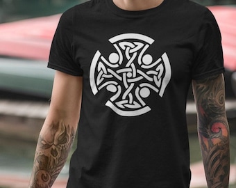 Celtic Cross T Shirt, Irish Knot Shirt, Gaelic Tee, Endless Knot Shirt, Celtic Tshirt, Saint Patrick's Day, Viking Shirt, Scottish Gift