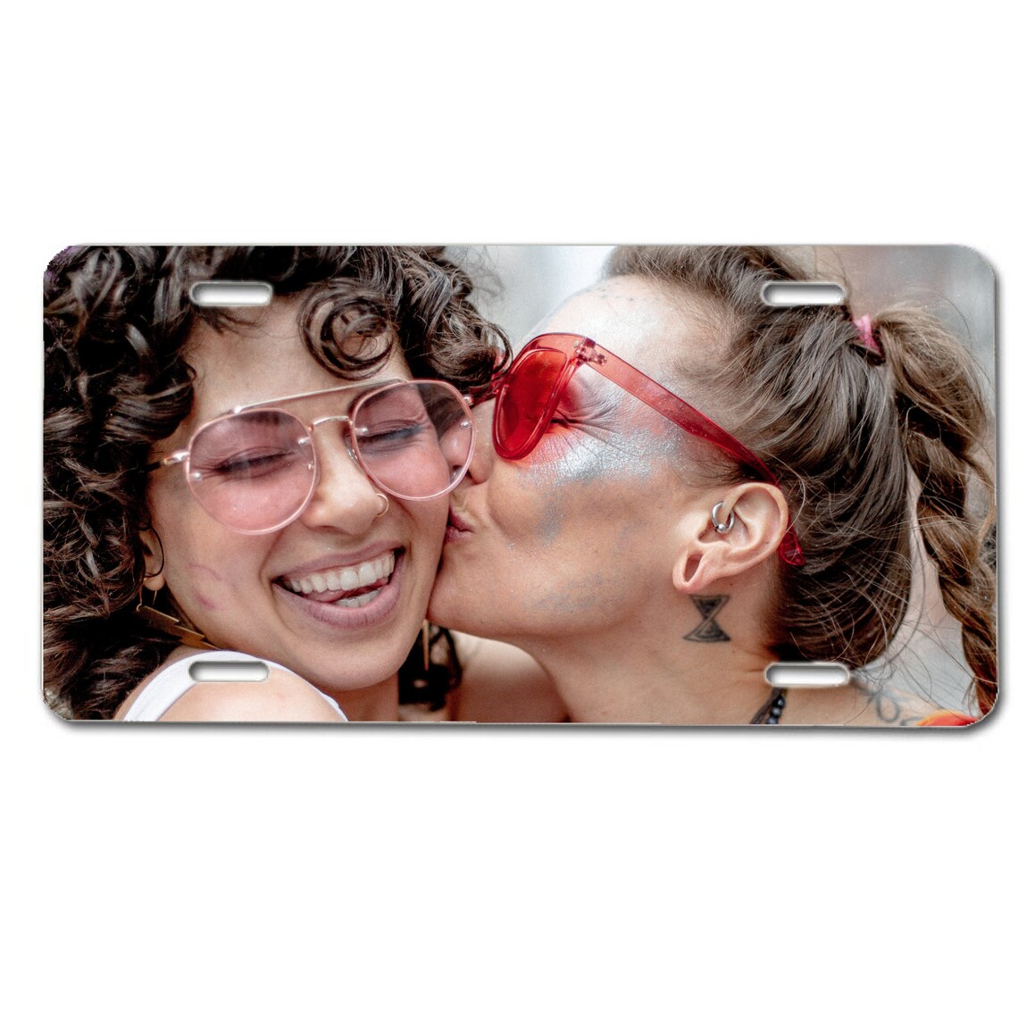 Personalized License Plate Photo Car Tag Front Bumper Decal Etsy