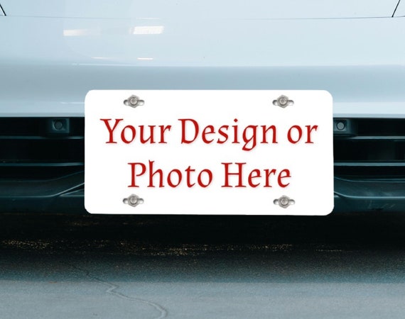 Personalized License Plate Tag | Custom Plates with Your Image | Vanity Tag Personalized My Photo Car Tag | Personalized Vehicle Plate