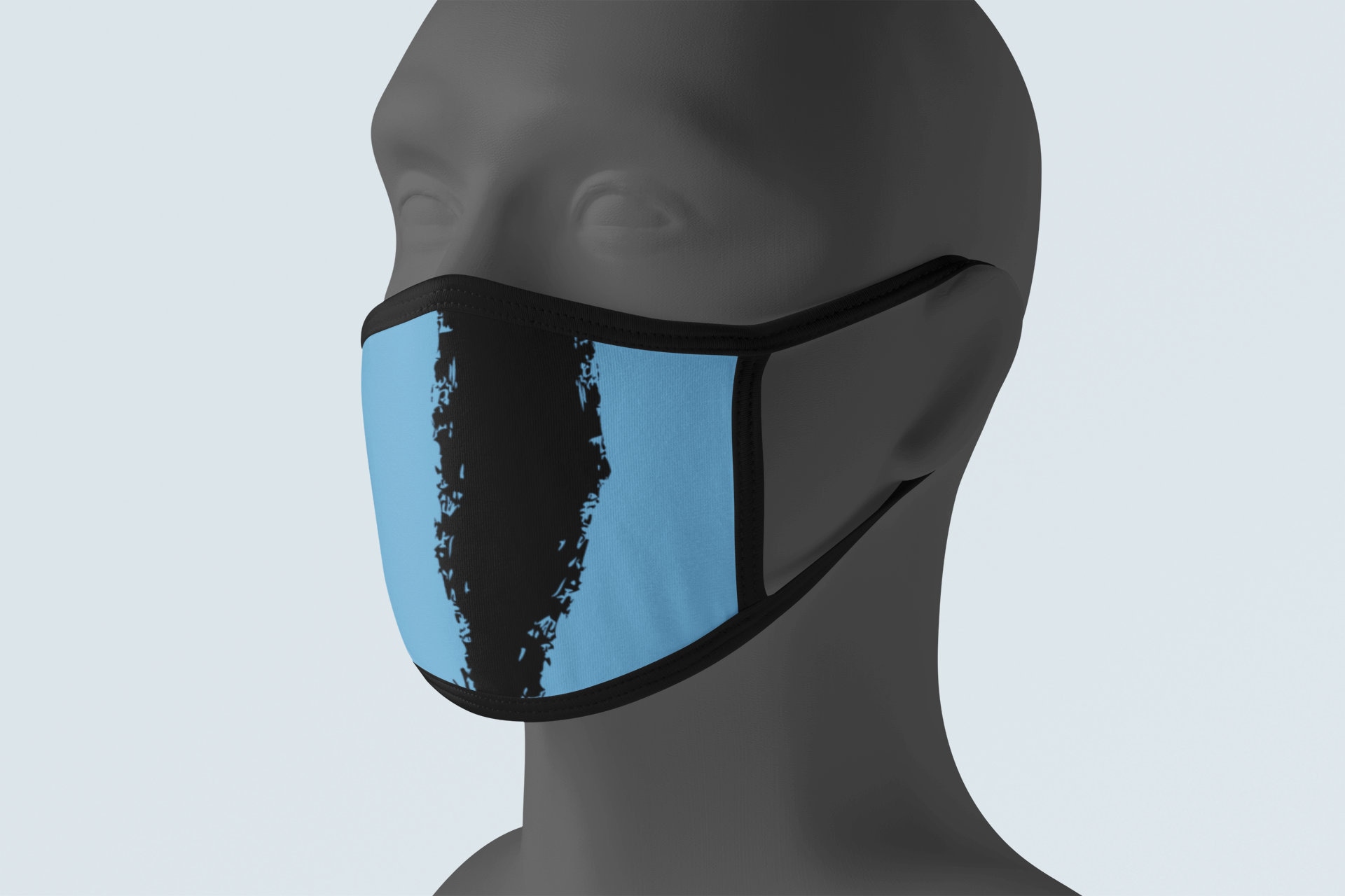 Celtic War Paint Face Mask Braveheart Inspired Scottish Face Etsy