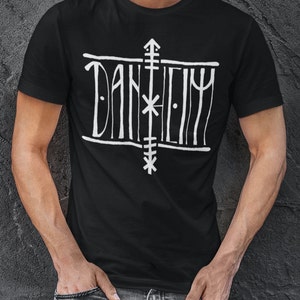 Danheim Logo T Shirt, Runic Norse Folk Music Merch, Viking Glyph Nordic ...