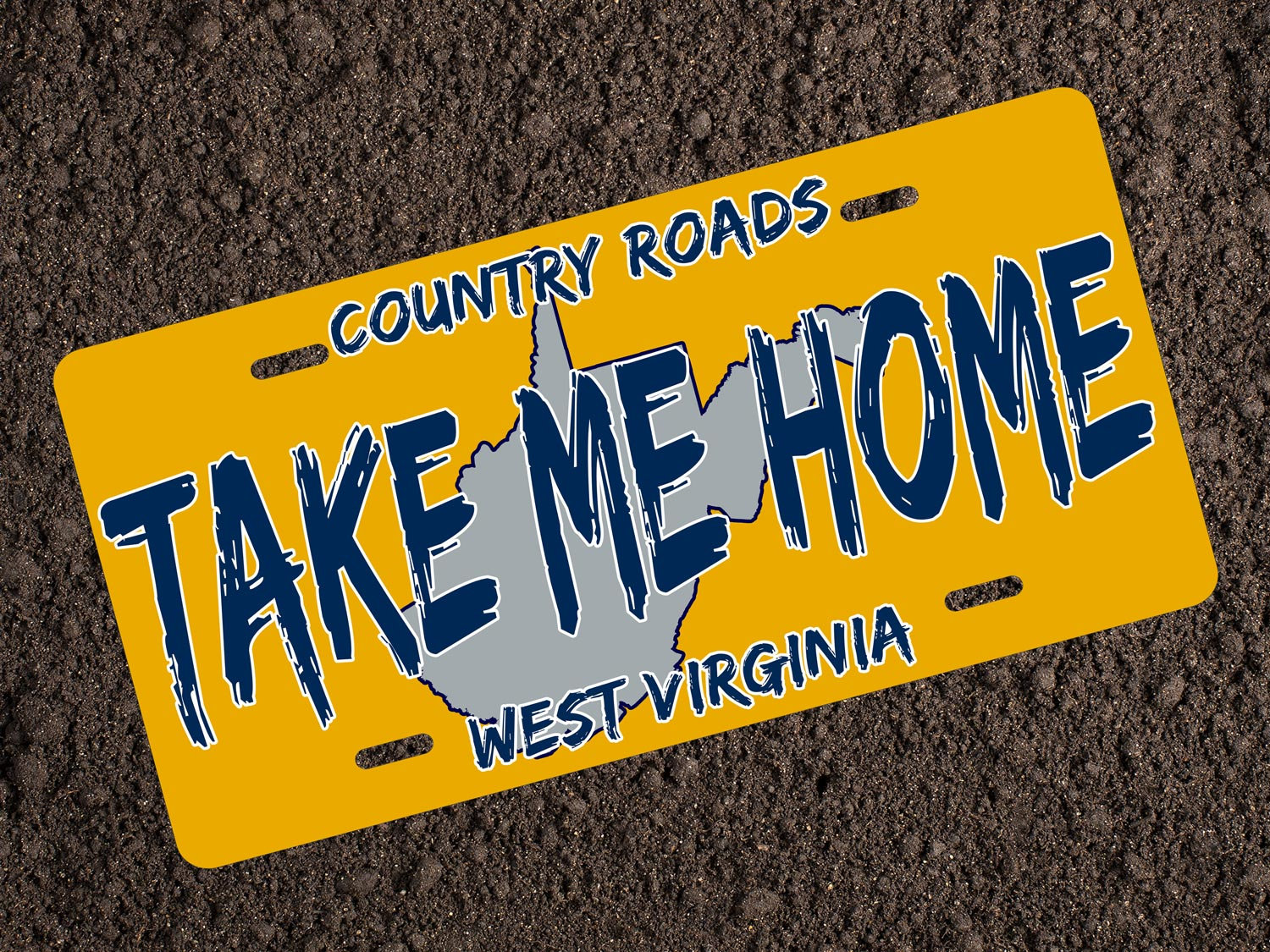 WV Take Me Home Country Roads License Plate