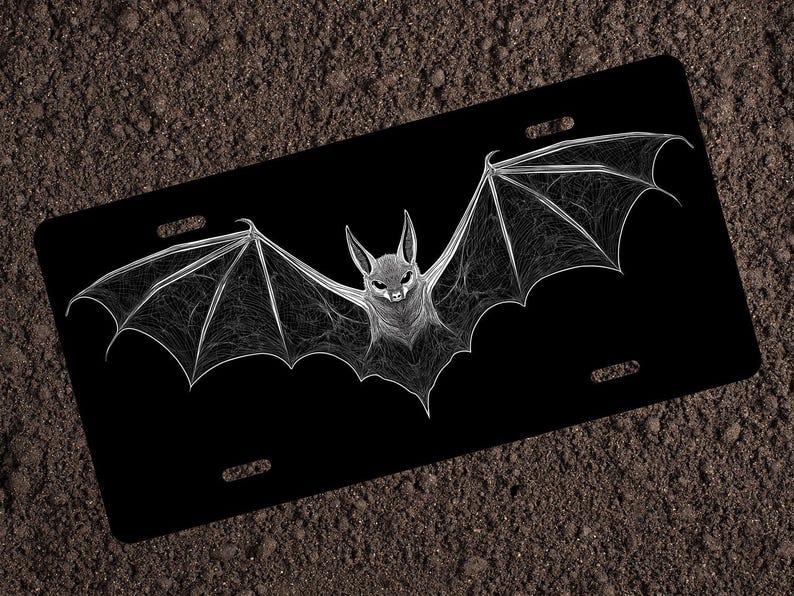 Gothic Bat License Plate: Vampire Car Tag - Etsy