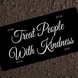 Treat People With Kindness TPWK License Plate Car Accessories