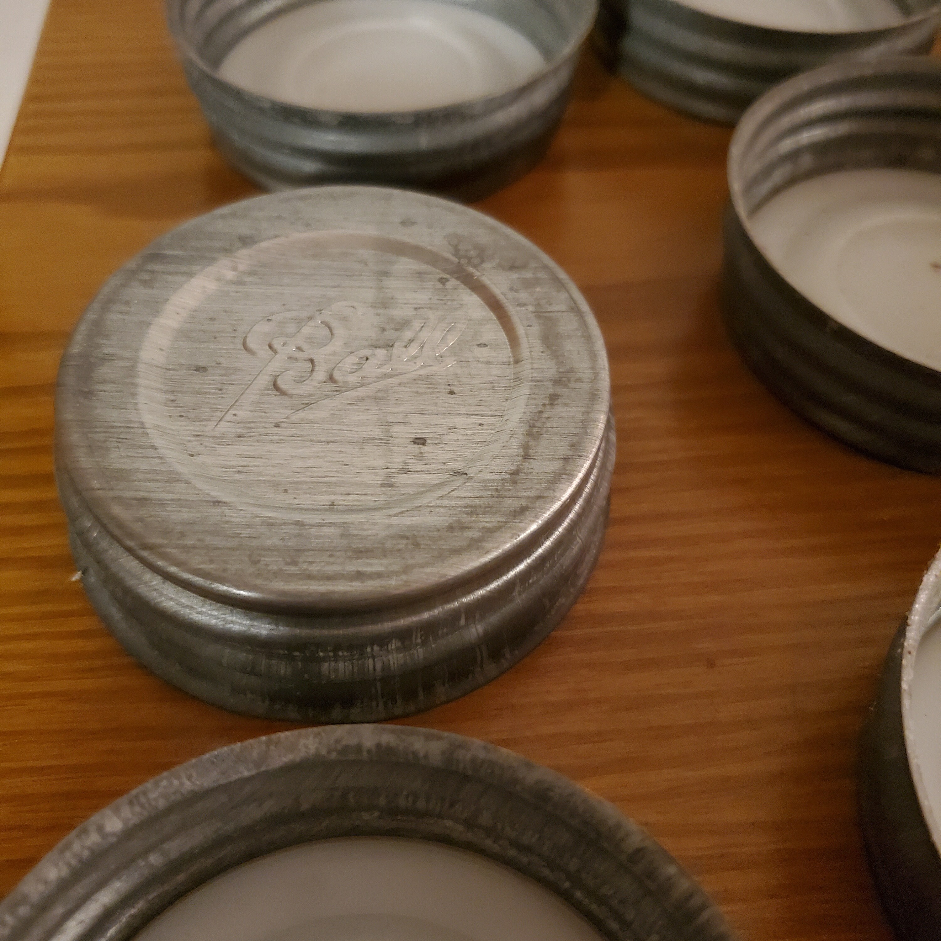 Vintage Ball Lids Zinc Mason Jar Lids Etsy