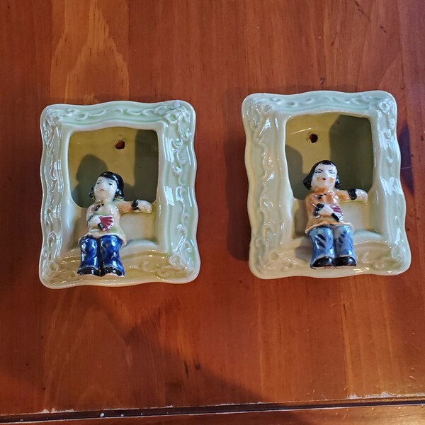 Vintage Wall Pockets Etsy