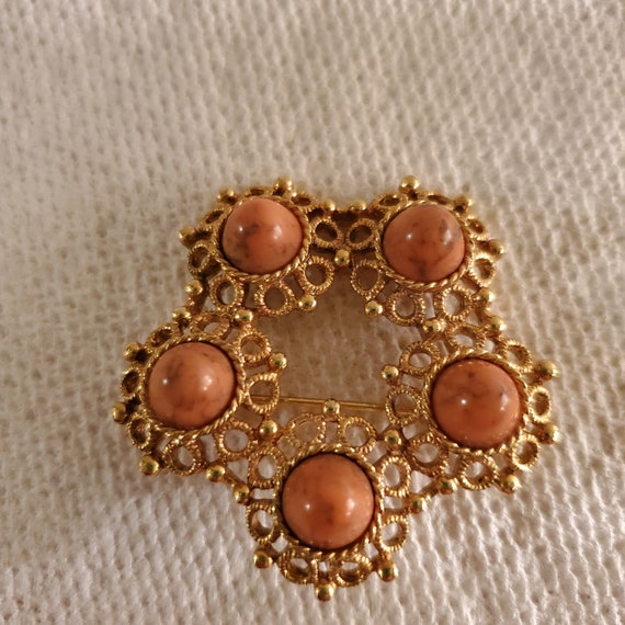 Vintage brooch Sarah Coventry pin costume jewelry - image 3
