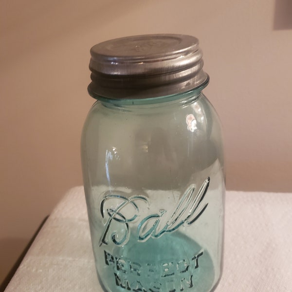 Blue Mason Jars Etsy