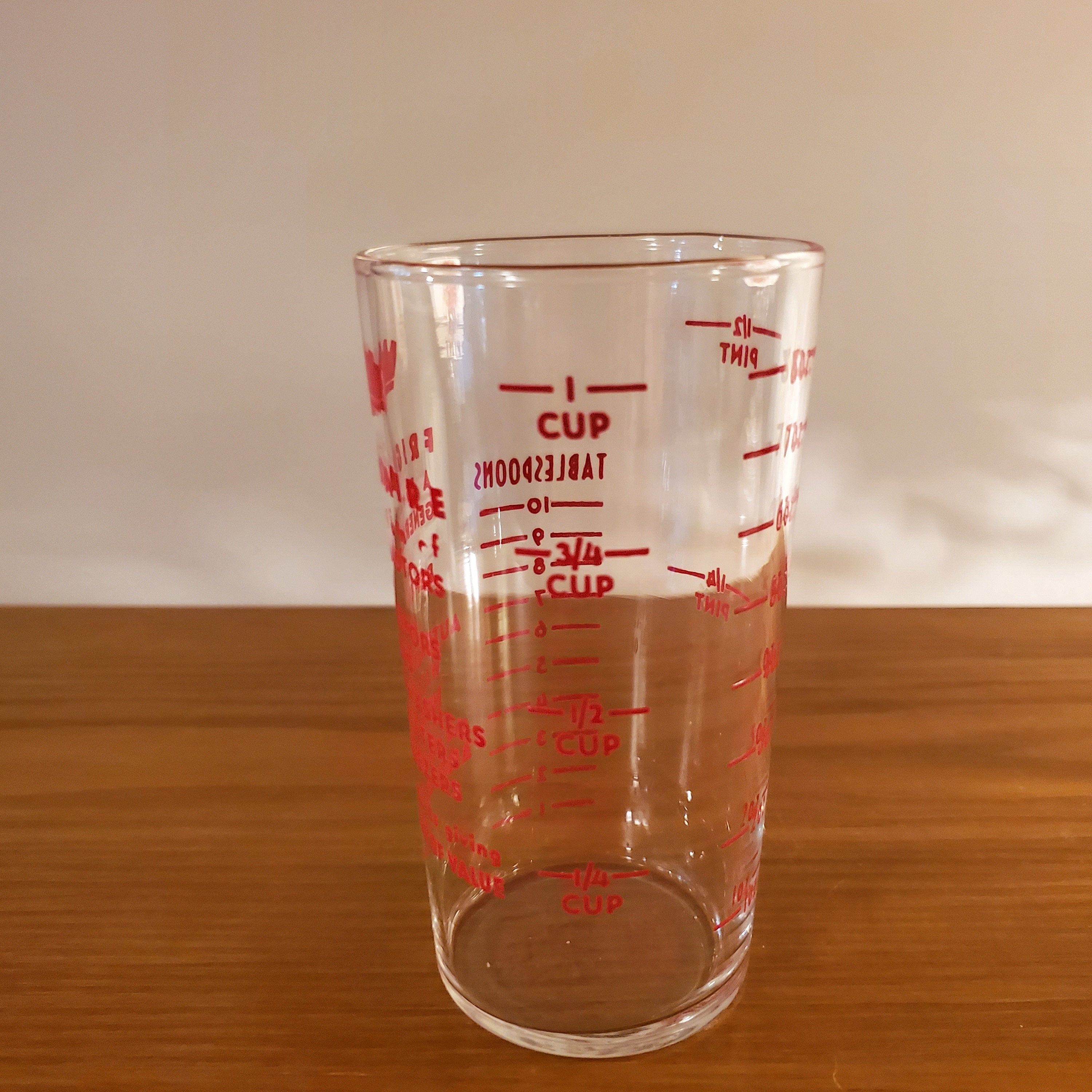 Grafco Vintage Small Measuring Cup Clear Glass 1oz