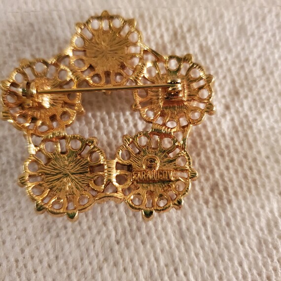 Vintage brooch Sarah Coventry pin costume jewelry - image 5