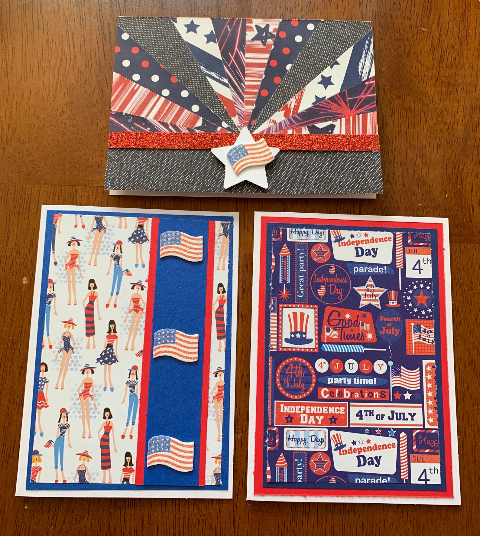 Set of 3 Patriotic Cards | Etsy