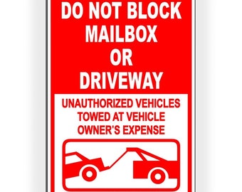 Do Not Block Mailbox - Etsy