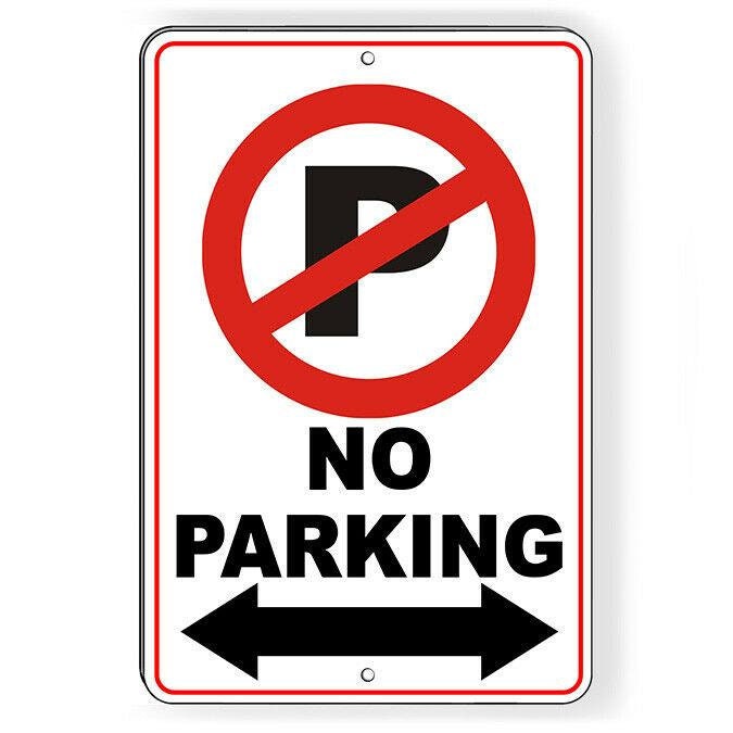 „No Parking Anytime“ Schild – 25,4x35,6 Cm, Reflektierendes Aluminium, Für Außenbereich, 2 Stück