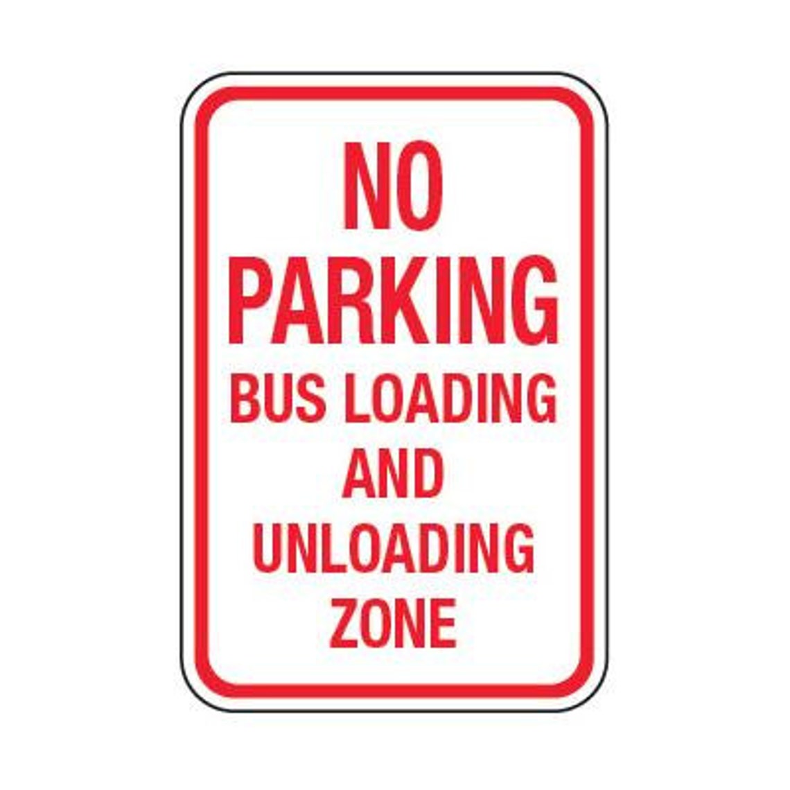 No Parking Bus Loading and Unloading School Parking Signs - Etsy