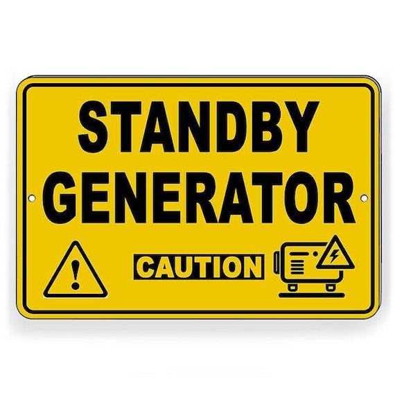 OSHA Standby Generator Metal Sign - Etsy Norway