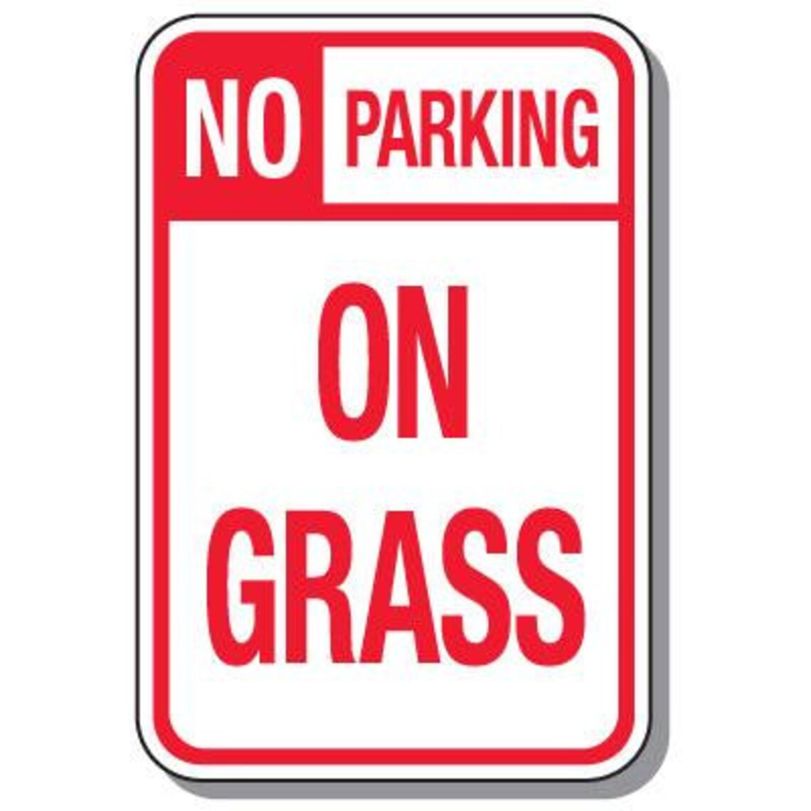 No Parking Signs No Parking on Grass - Etsy