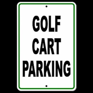 Golfkar Parking Sign Metal bezoekersclub Geen parkeerplaats beste SCP005