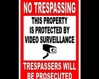 Aucune intrusion Cette propriété est protégée par un panneau de vidéosurveillance Sécurité S1