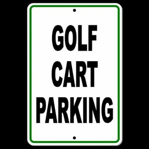 Golfkar Parkeerbord Metalen bezoekersclub Niet geen parkeerplaats beste SCP005