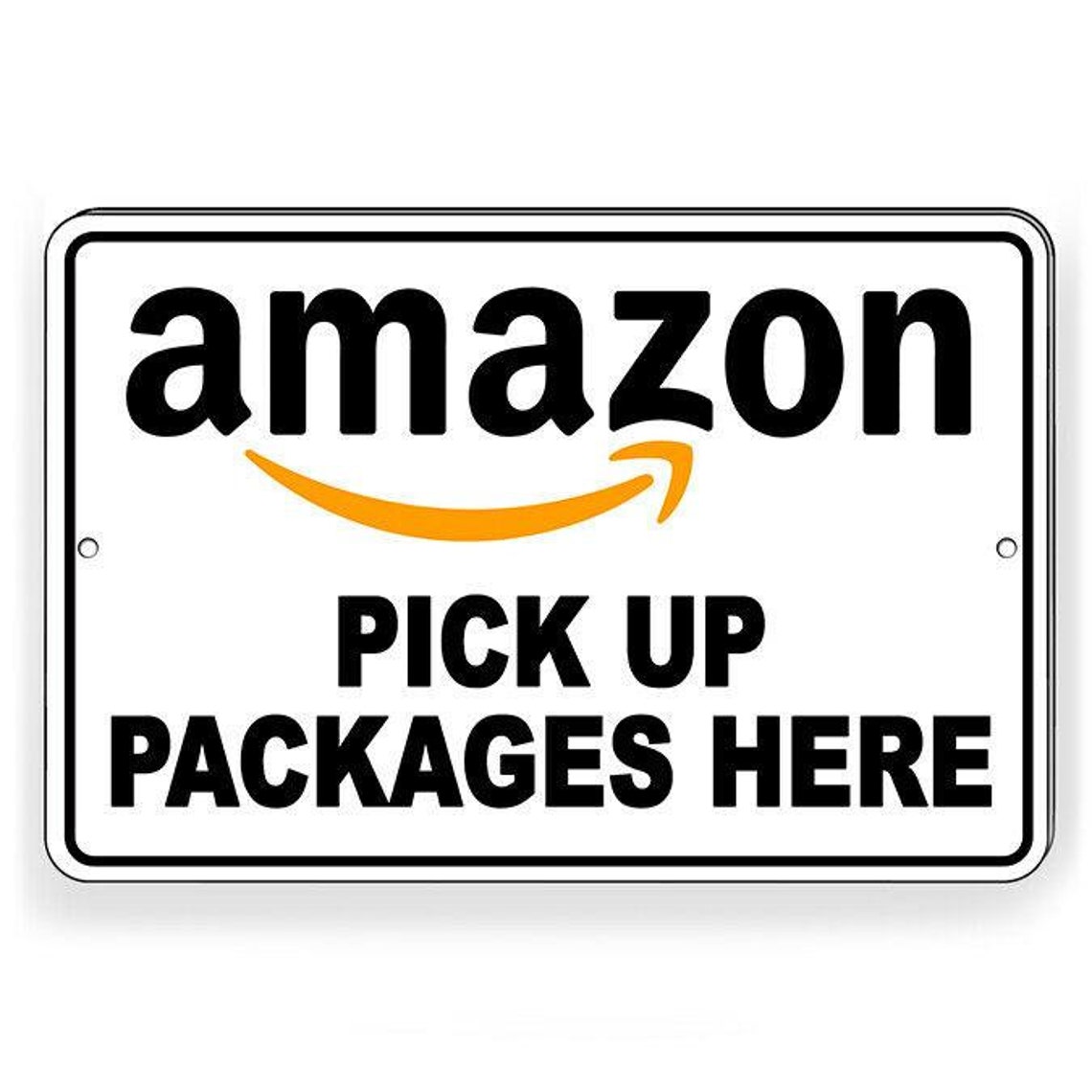 Amazon Pick up Packages Here Metal Sign Drop off Deliver I301 Etsy
