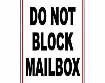 Do Not Block Mailbox - Etsy