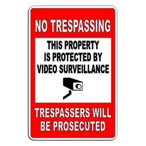 Video Surveillance Security Camera Monitored 24 Hour WARNING STICKER DS001