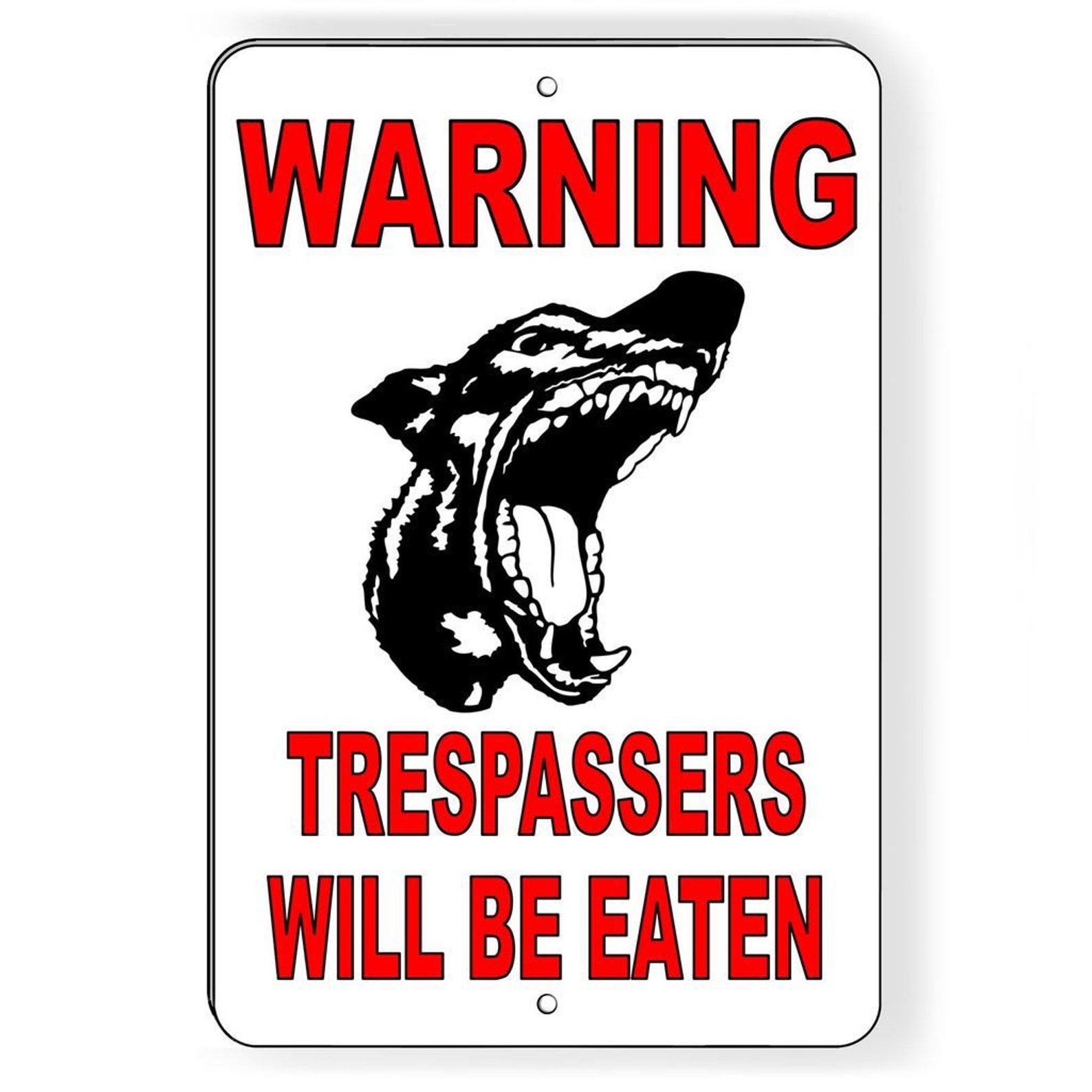 Beware of Dog Trespassers Will Be Eaten Etsy