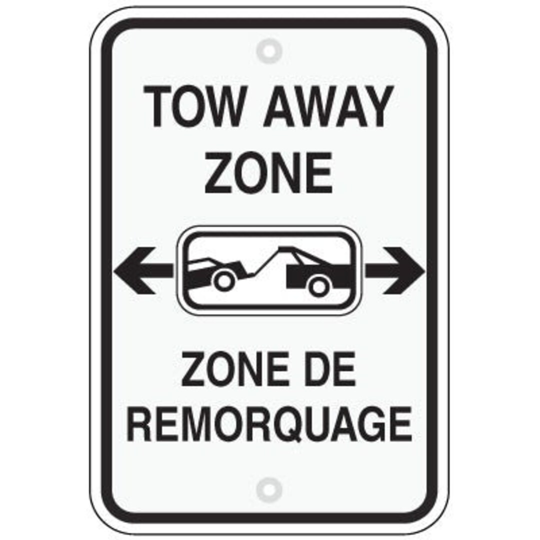 本物‼️Los Angeles TOW-AWAY 琺瑯看板 Bilingual Tow Away Zone Sign - Etsy