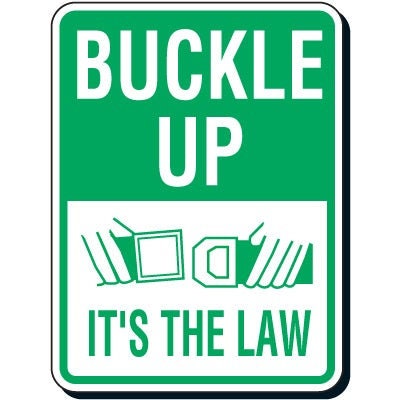 Buckle up sign discount