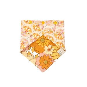 Disco Daisy Reversible Adjustable Dog Bandana