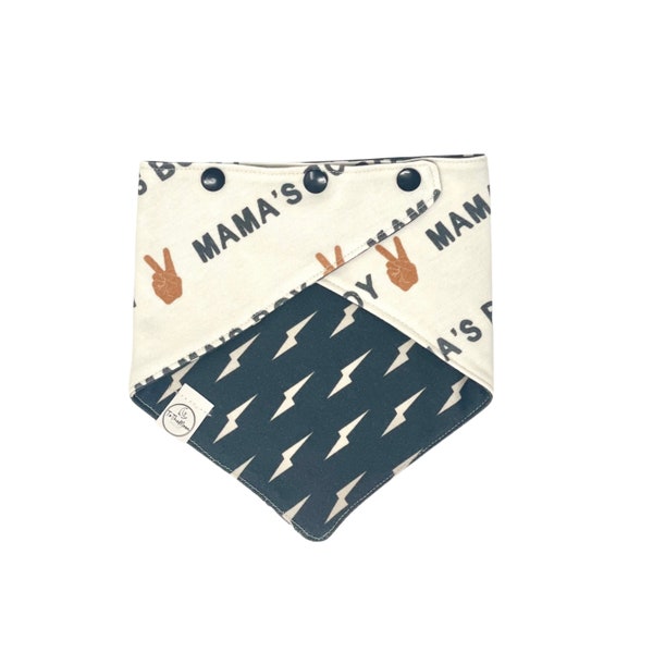 Mama's Boy Reversible Adjustable Dog Bandana