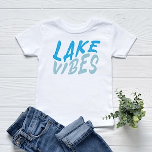 Lake Vibes Kids T-Shirt: Summer Vacation Outfit