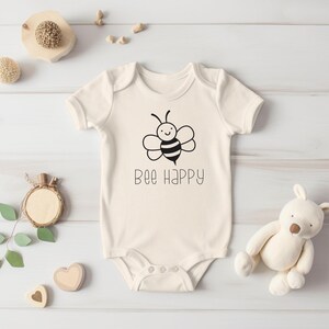 Bumble Bee Baby Outfit, Bumble Bee Baby Gift, Honey Bee Baby Bodysuit, Bee Baby Shower Gift, Bee Theme Baby Outfit, Bee Happy Baby Bodysuit